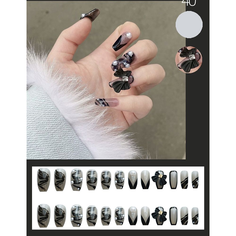 [Hàng mới về] 24 Móng tay giả nghệ thuật phong cách xinh xắn cá tính