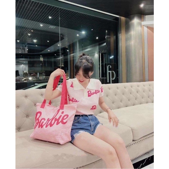 Túi note caro hồng Barbie