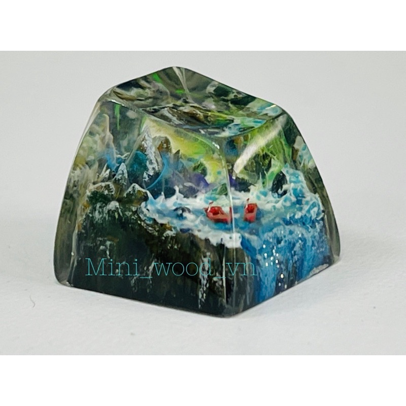 Nút bàn phím cơ Thiên Nhiên Hùng Vĩ.Keycap resin impressive nature.Keycap artisan