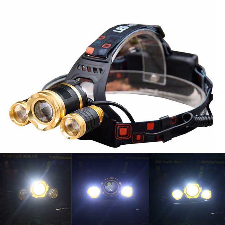 Đèn pin siêu sáng đội đầu HIGHT POWER HEADLAMP 3 LED ST2S567