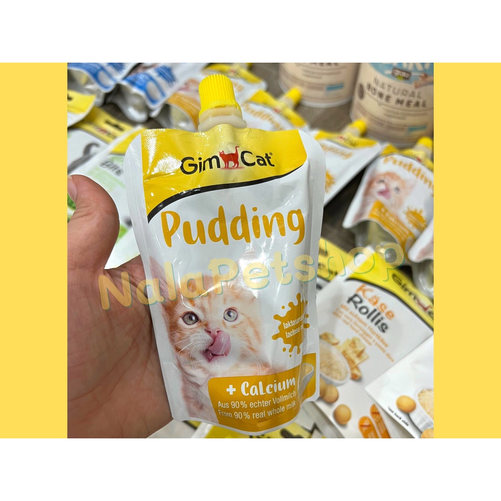 GIMCAT GÓI PUDDING CHO MÈO BỔ SUNG CANXI 150g