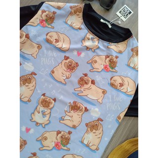 áo thun thái unisex bigsize[hình chó xanh] KY12