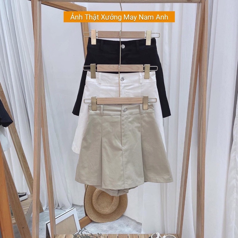 Chân váy kaki chữ A tôn dáng, Chân váy chữ A kaki 2 lớp