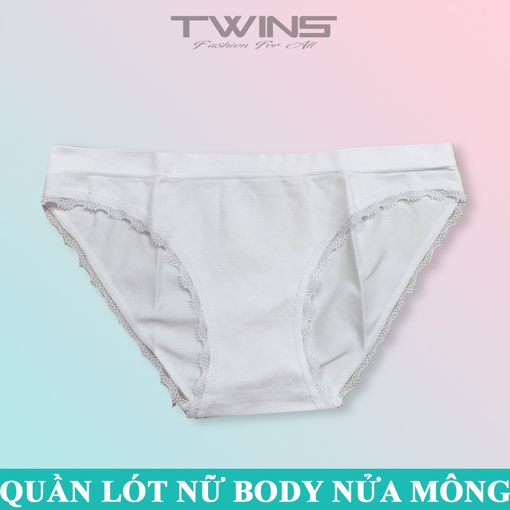 Quần lót nữ dệt kim màu trơn cao cấp lưng bản lớn phom nửa mông co giãn mềm mại thoáng mát size dưới 60kg