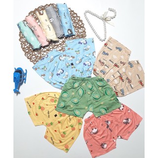 Combo 50 quần đùi thun lạnh cho bé, hình thay đổi