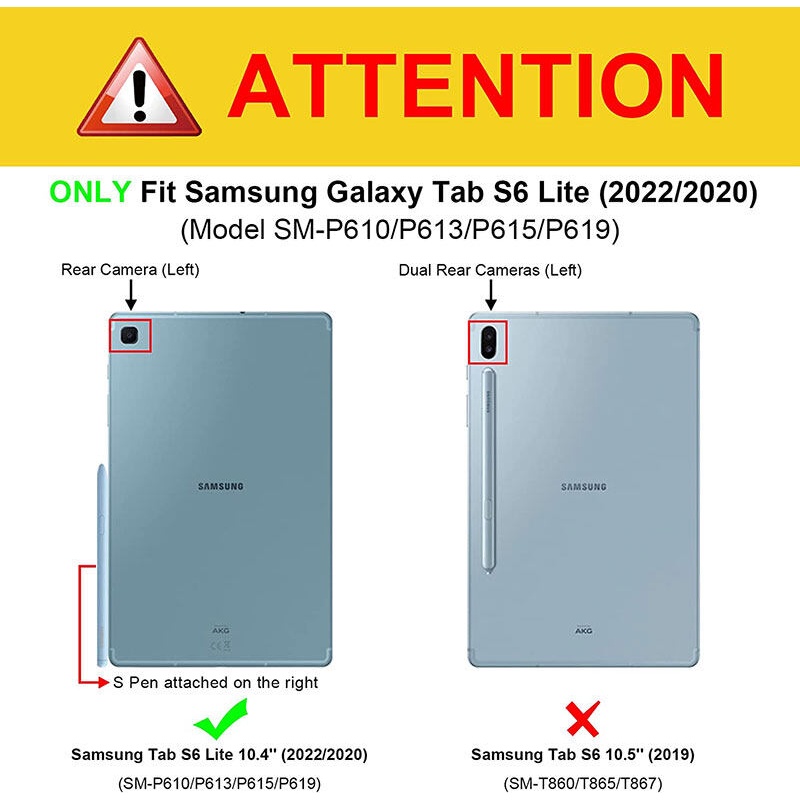Bao Da Máy Tính Bảng Nắp Lật Nam Châm Siêu Mỏng Cho Samsung Galaxy Tab S6 Lite 10.4 inch 2022 2020  Ốp
