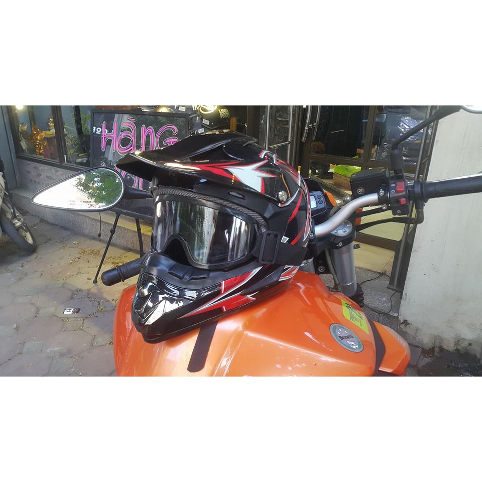 Kính UV X500  đeo kèm mũ nón 3/4 - nón mũ 1/2 - nón mũ cào cào