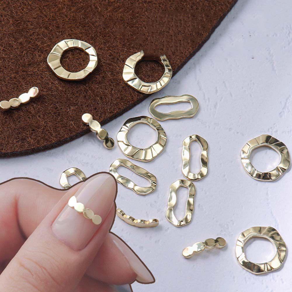 OCEANMAP Đinh Tán Kim Loại Trang Trí Móng Tay