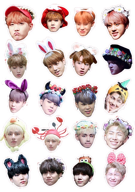 Sticker BTS bóc dán 10-50 cái sticker kpop BTS có đề can bóc dán mẫu khác nhau