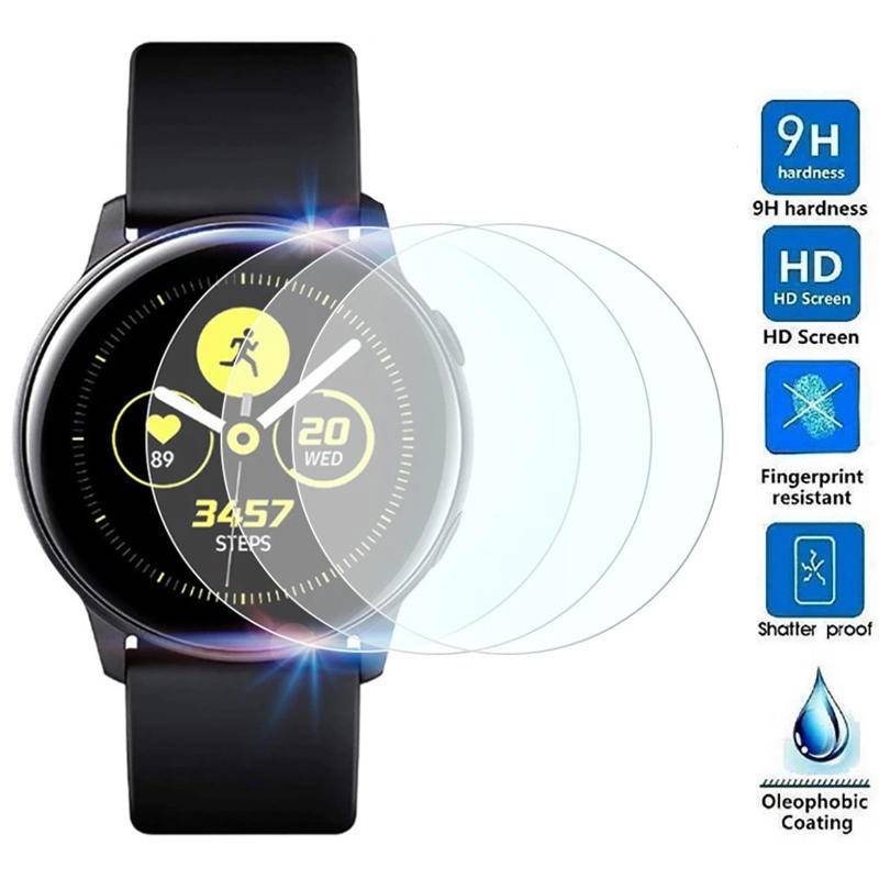 Bộ 2 Kính Cường Lực Bảo Vệ Màn Hình Đồng Hồ Thông Minh Samsung Watch 4 40mm 44mm 42mm 46mm Kèm Phụ Kiện