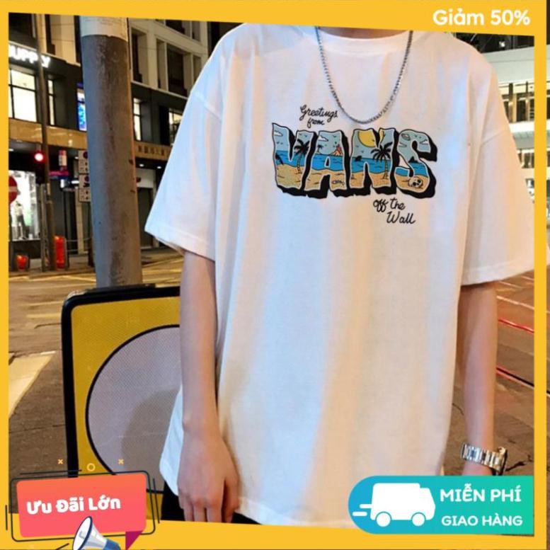 Áo thun tay lỡ nam nữ Vans Unisex oversize form rộng áo phông rộng mùa hè