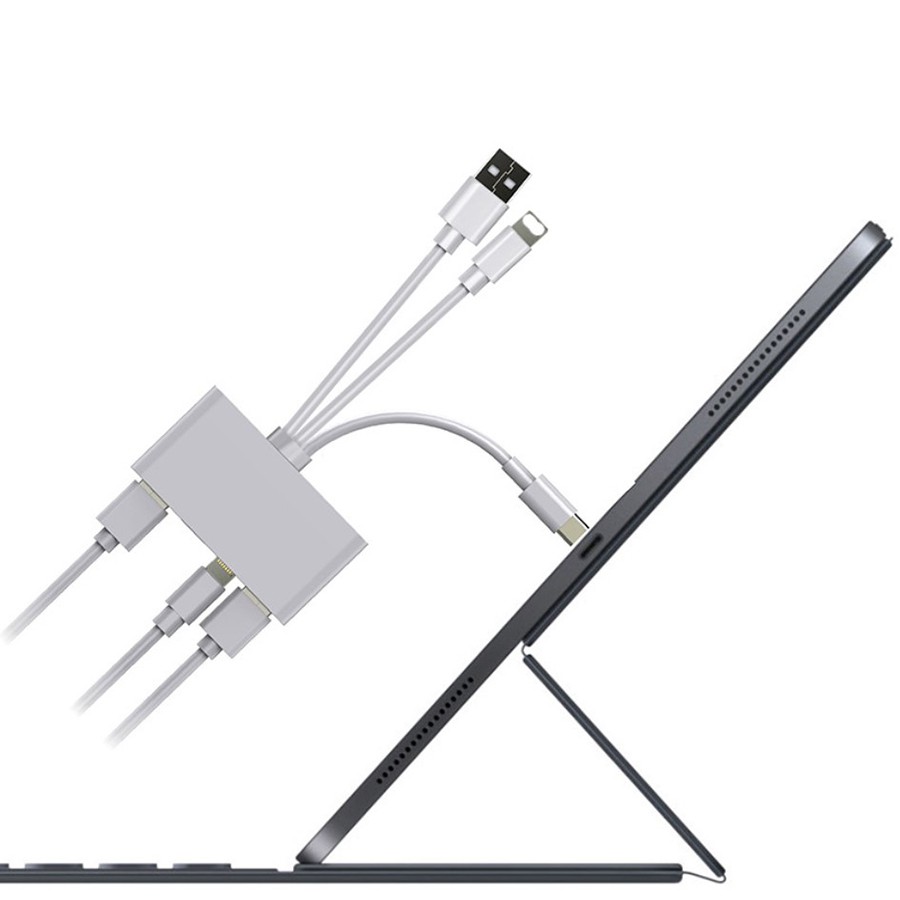 Đầu đọc thẻ nhớ SD OTG kiêm đầu chuyển đổi usb cho iphone type c đa năng