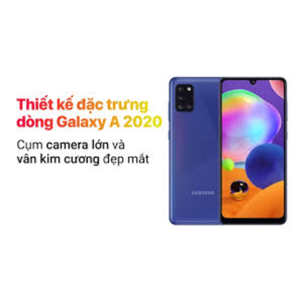 điện thoại Samsung Galaxy A31 2sim ram 6G rom 128G máy Chính Hãng, màn 6.4'', chiến game nặng siêu mượt