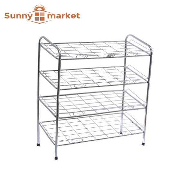 Kệ dép inox cao cấp 4 tầng