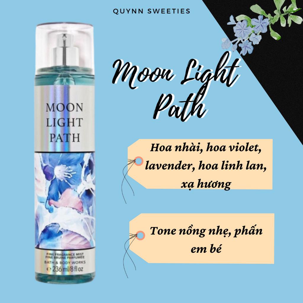 BILL MỸ- Xịt thơm body mist của Bath and body Works- Moonlight Path
