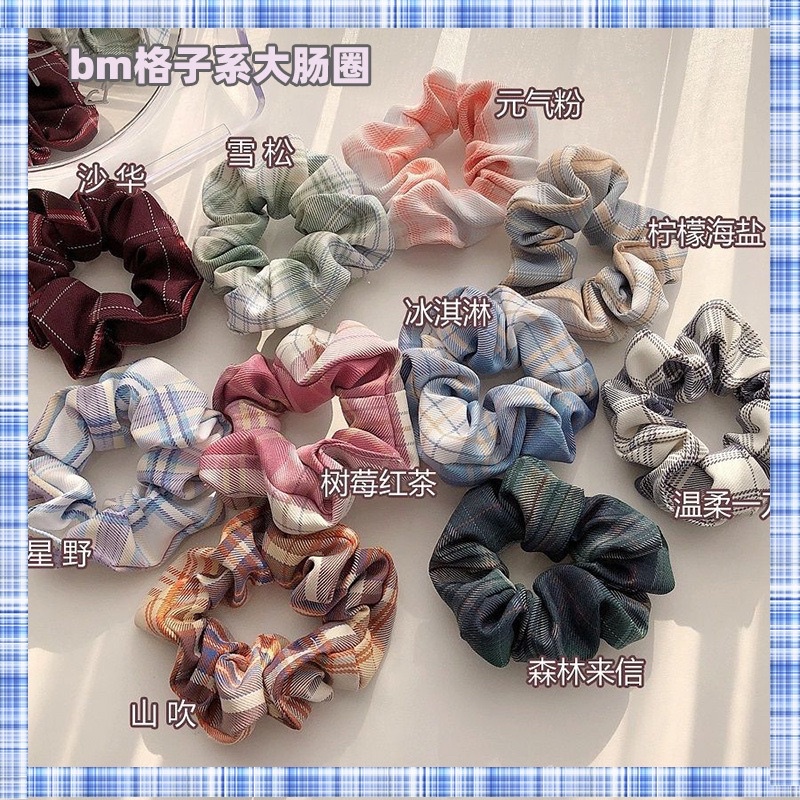 Dây buộc tóc crunchies dễ thương màu pastel