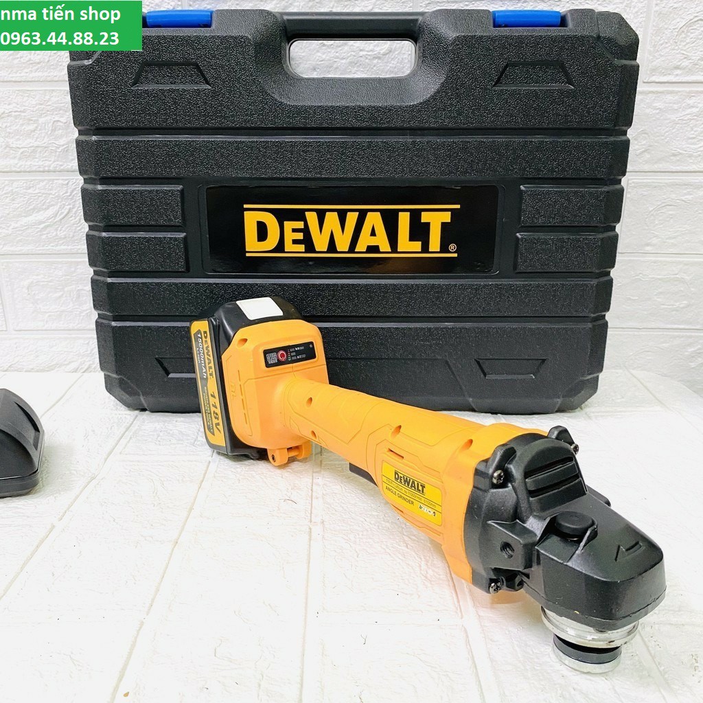 MÁY MÀI PIN DEWALT 88 - 118V LOẠI KHÔNG CHỔI THAN, CÓ ĐIỀU CHỈNH VÒNG TUA