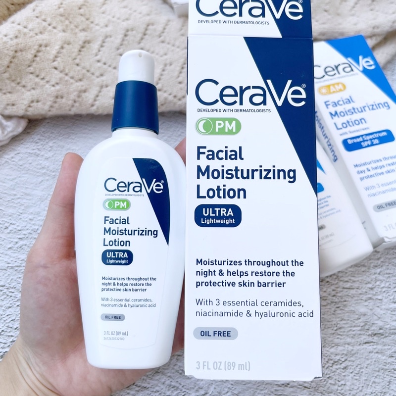 Kem dưỡng ẩm ban đêm CeraVe Facial Moisturizing Lotion PM 89ml