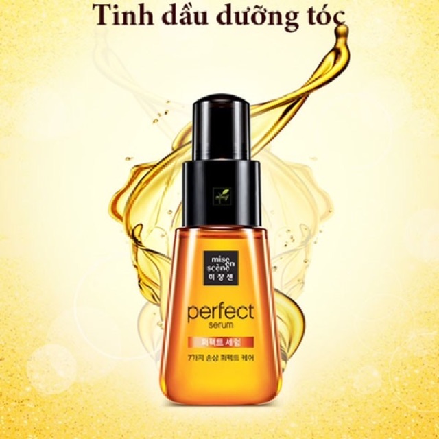 Chai lớn 80ml) Tinh dầu dưỡng tóc Mise En Scene Perfect Repair Hair Serum