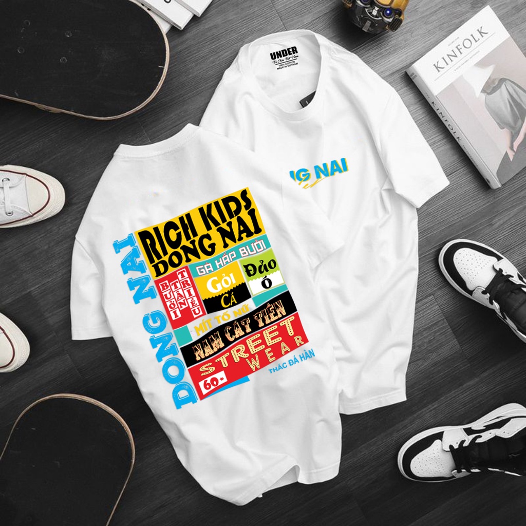 Áo Thun ĐỒNG NAI, Đẳng Cấp Chính Hiệu Rich Kids ĐỒNG NAI 100% Cotton 4 Chiều ĐN60