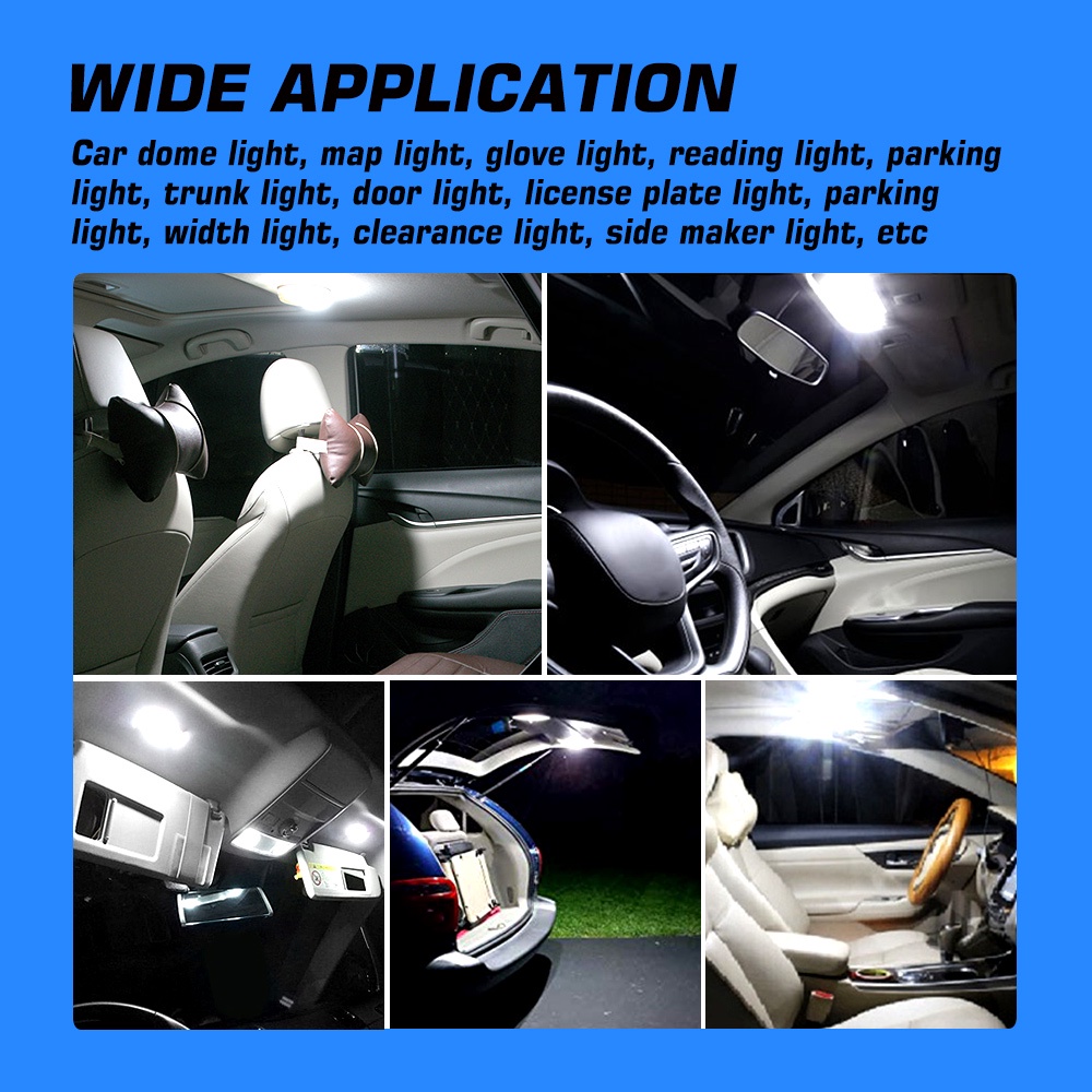Bộ 2 đèn LED Novsight T10 7020 6000K siêu sáng chuyên dụng cao cấp cho xe hơi