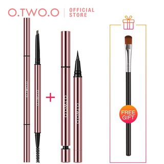 Bộ Bút Kẻ Lông Mày + Bút Kẻ Mắt + Cọ Trang Điểm O.TWO.O Chuyên Dụng 40g