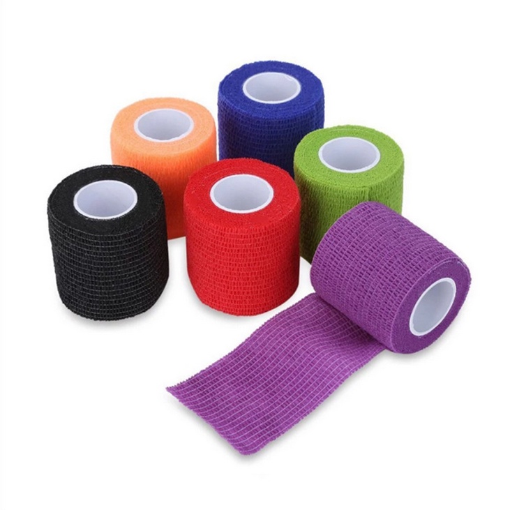 Set 3/6 Cuộn Băng Quấn Bảo Vệ Ngón Tay Khi Xăm Hình Chất Liệu Vải Không Dệt Co Giãn