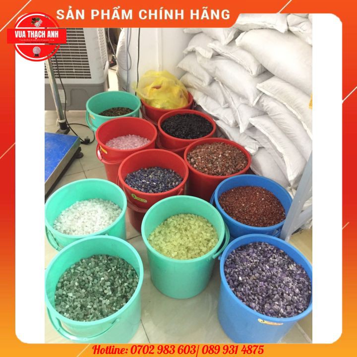 [HOT] Đá vụn ngũ sắc rải nền màu vàng giá rẻ miền Nam 500g