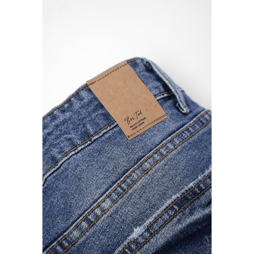 Quần jean nam BEN & TOD 22002 trơn đơn giản, co giãn 4 chiều, cao cấp, dày dặn
