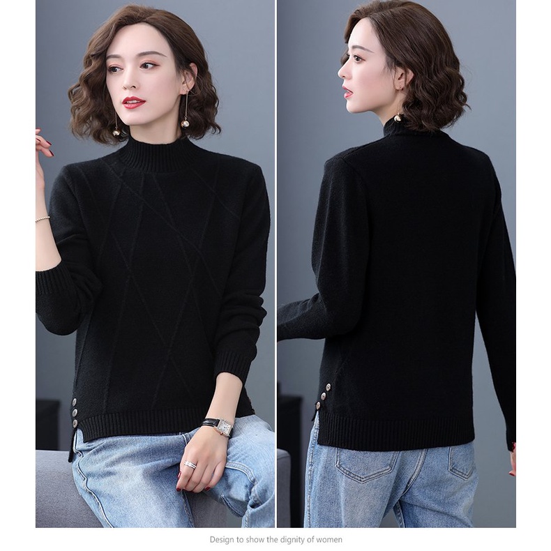 Áo len nữ dài tay Hàn Quốc mịn, đẹp - LENCY STORE -  mã ALV0050