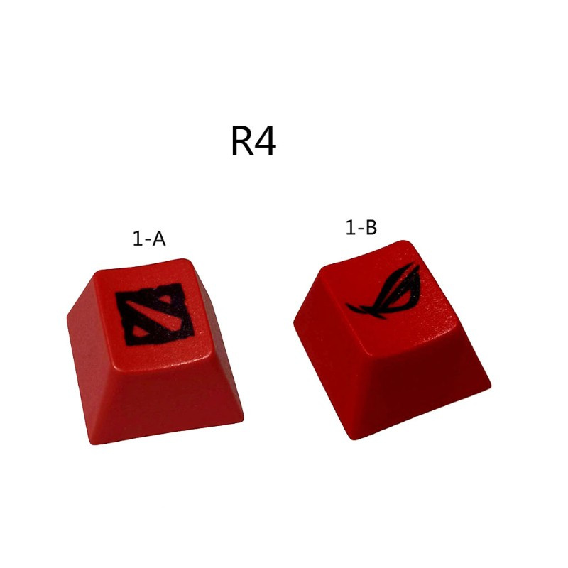 lucky* Cherry Profile PBT Dye Sublimation Cherry Profile Keycaps for Cherry MX Mechanical Keyboard Gaming Players R4 Height Red