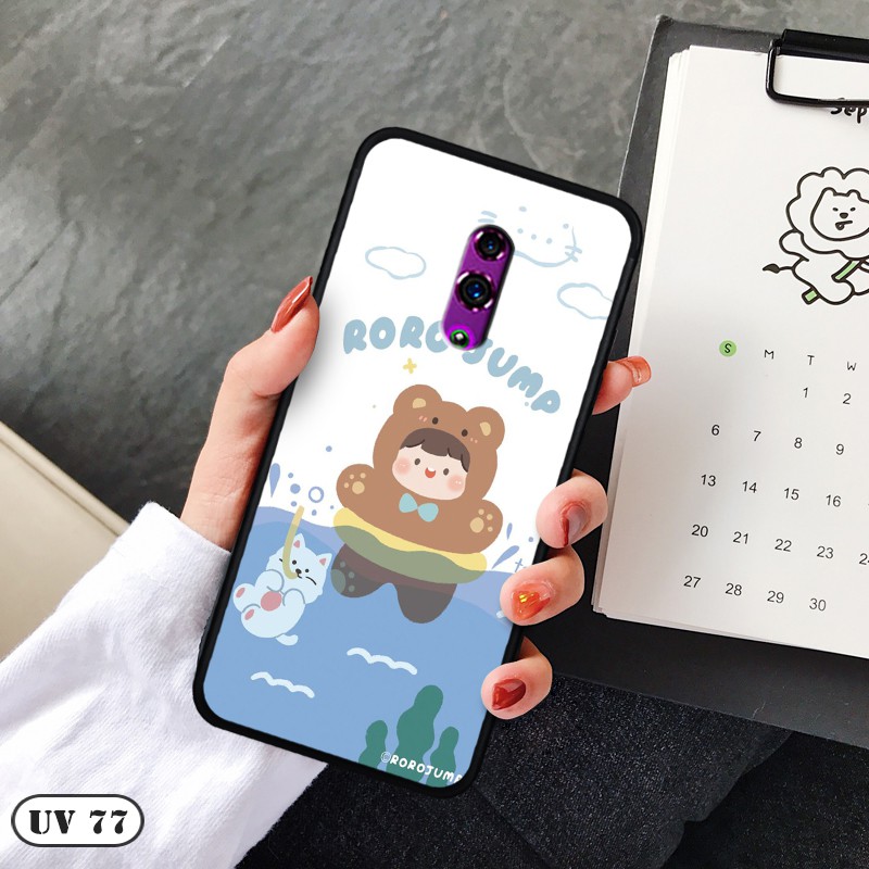 Ốp lưng Realme X/OPPO K3  - lưng nhám viền dẻo  ngộ nghinh