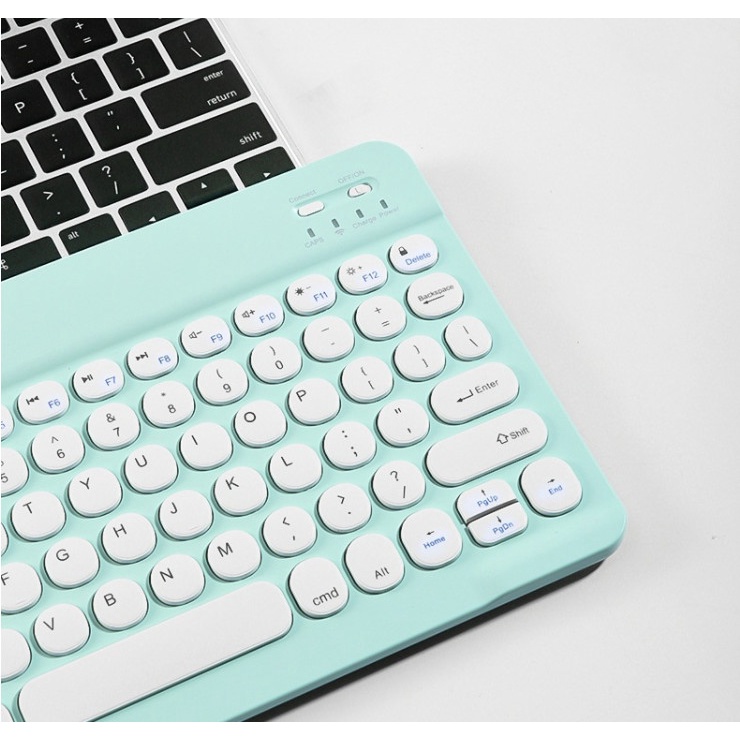 Bàn Phím Bluetooth và Chuột Bluetooth DITECH phím tròn Chất Lượng Cao Cho Máy Tính Bảng,bàn phím không dây - HATECH66