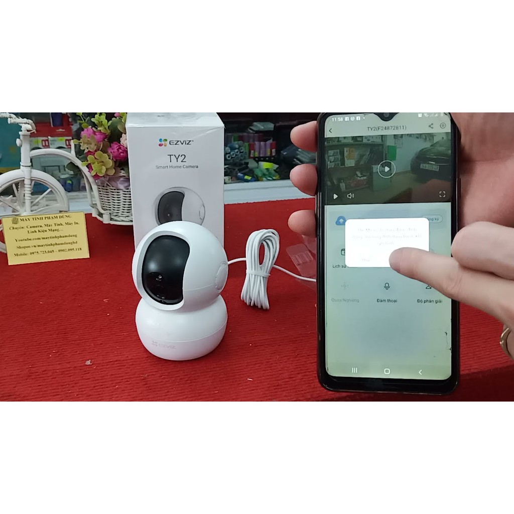 [Mới] Camera 2M IP WIFI EZVIZ TY2 SMART HOME 1080P FULL HD CS-TY2-B0 [Có Cổng Lan]