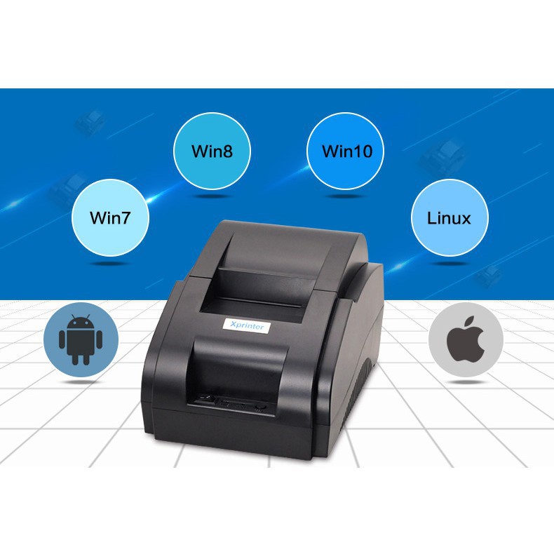 ivn021 Máy in hóa đơn K58 Xprinter 58iiH in thẻ điện thoại in bill nhà hàng quán cà phê nhà hàng | BigBuy360 - bigbuy360.vn
