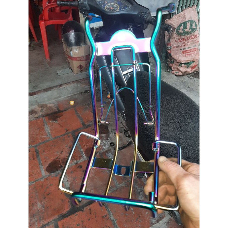 Ba ga Lượn bụng xe Wa 100cc ( W cá 100cc) INOX 7 Màu 10 ly đủ