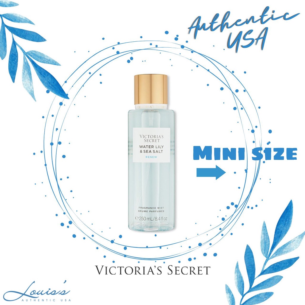 WATER LILY & SEA SALT -  Body mist / Xịt thơm toàn thân Victoria's Secret Mỹ