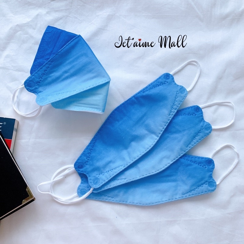 Khẩu trang kháng khuẩn, kháng bụi mịn KN95/KF94 màu ombre xanh