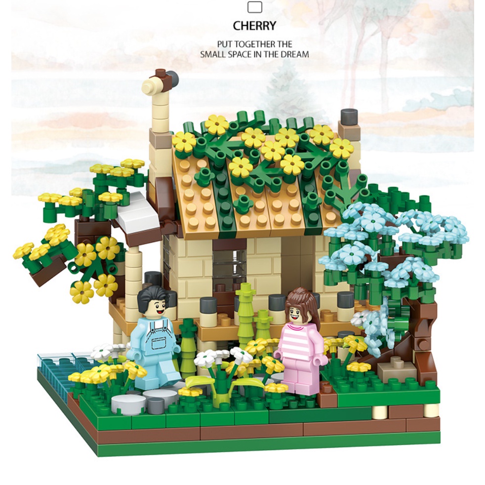 BỘ ĐỒ CHƠI XẾP HÌNH Hoa CẢnh, Lắp Ghép Hoa cho bé gái