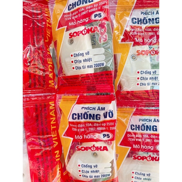 Phích âm, đầu nối âm chống vỡ Sopoka,siêu tiện lợi