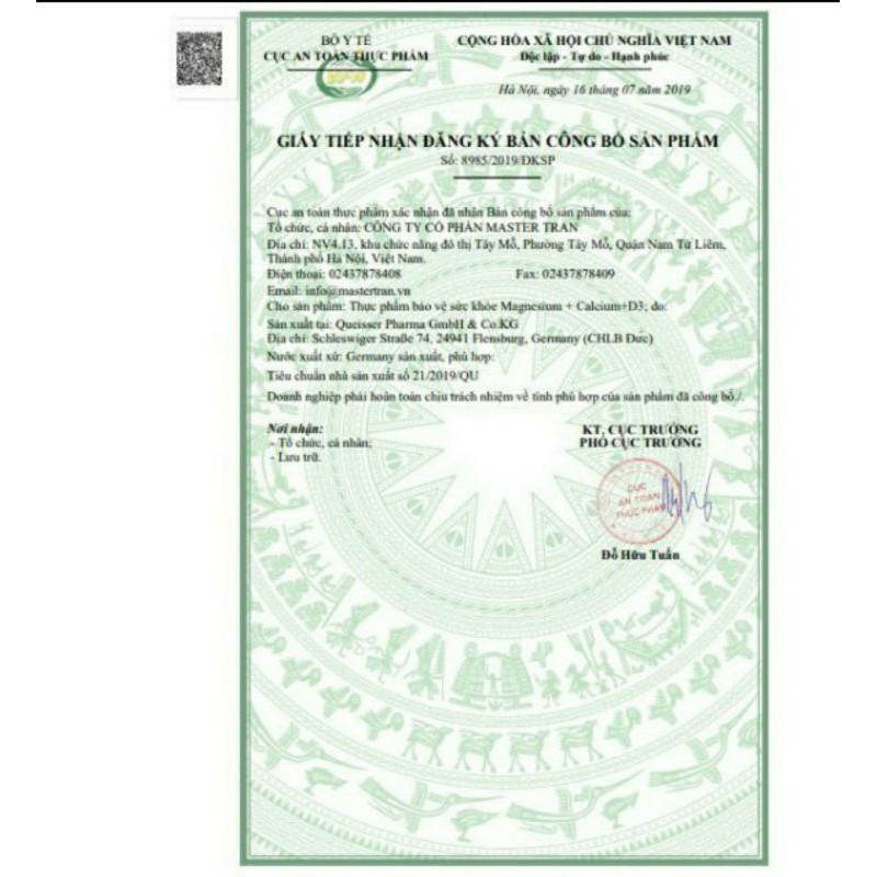 Viên uống bổ sung Canxi phòng ngừa loãng xương Doppelherz Magnesium hàng nhập khẩu Đức | BigBuy360 - bigbuy360.vn