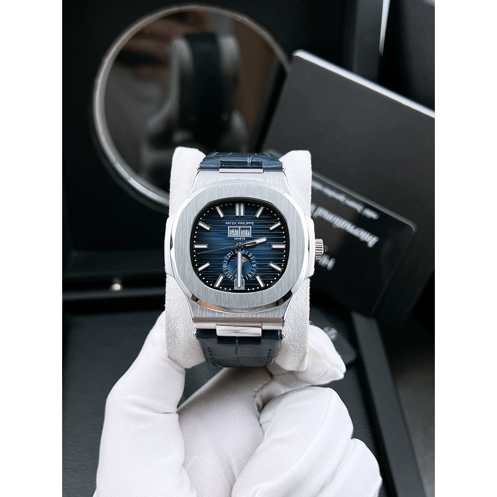 Đồng hồ nam Patek Phillip Nautilus 5726A 42mm máy cơ nhật cao cấp, chạy full kim, viền trơn