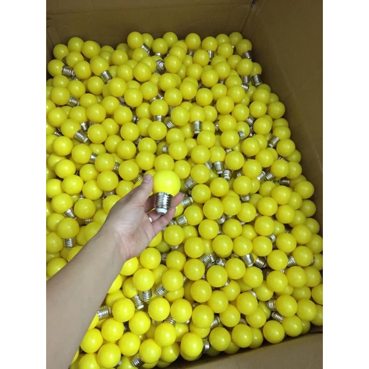 Bóng chanh 1w đủ loại màu bóng tròn trang trí trong nhà ngoài trời