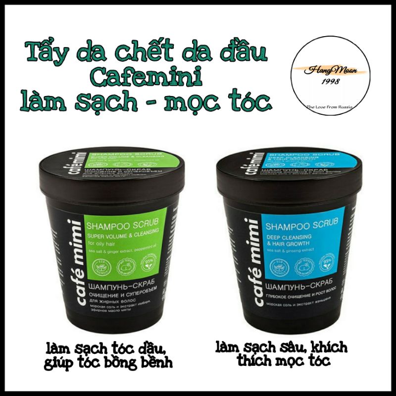 Tẩy da chết da đầu Cafemini làm sạch, giúp tóc phát triển 330g