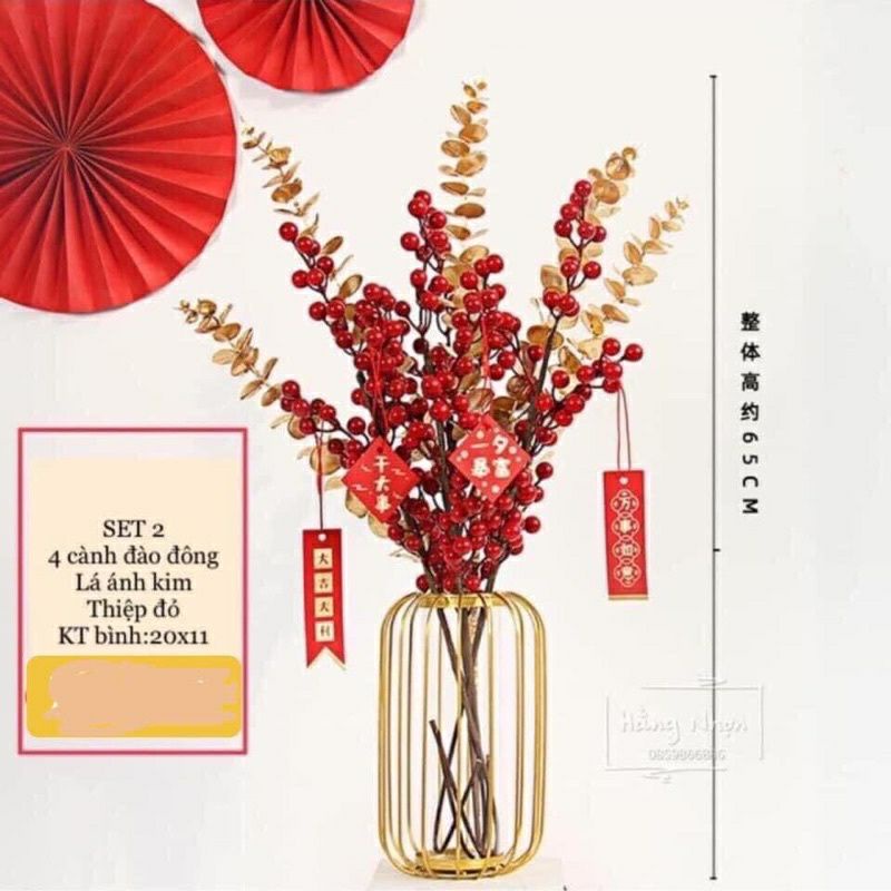CÀNH ĐÀO ĐÔNG 12 NHÁNH,DẺ QUẠT,LÁ TÁO ĐỒNG  .DÙNG CẮM BÌNH ,TRANG TRÍ NHÀ CỬA