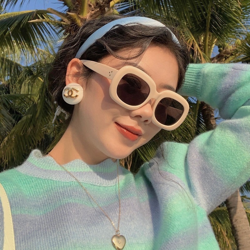 Kính Mát Gọng Lớn Phong Cách Retro Sự Bảo Vệ