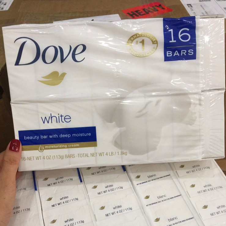 Xà phòng dưỡng ẩm Dove White Moisturizing Cream Beauty Bar 106g