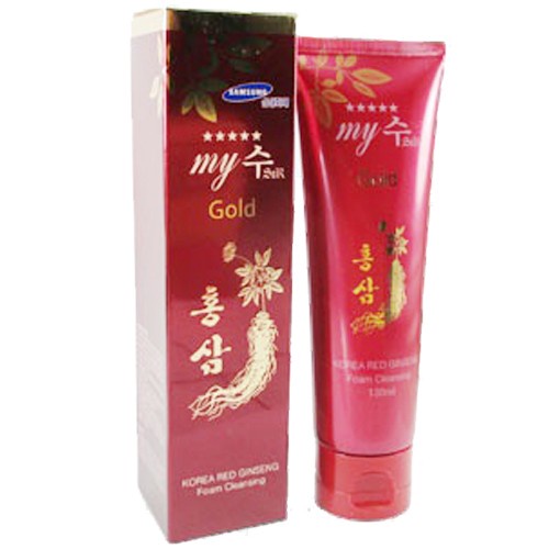 Sữa Rửa Mặt cấp ẩm trắng hồng tự nhiên Hồng Sâm Đỏ Hàn Quốc My Gold 130ml