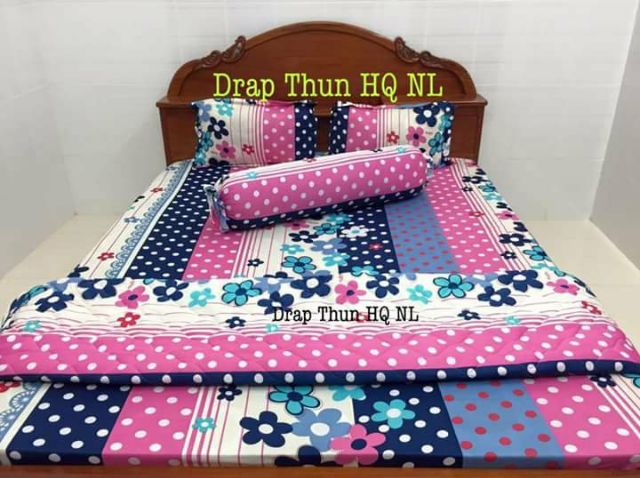 drap thun lẻ không có áo gối màu nhẫu nhiên ga thun