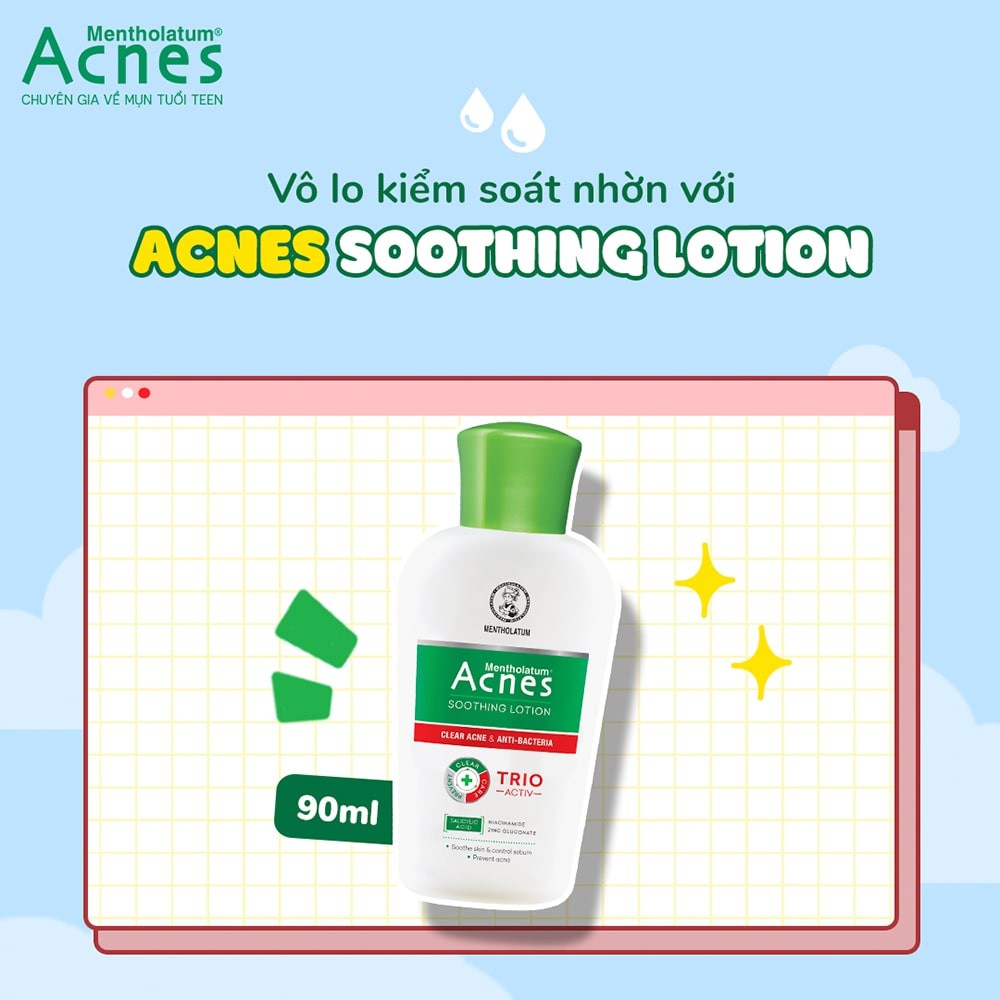 Dung Dịch Acnes Soothing Lotion Dịu Da Kháng Khuẩn 90ml